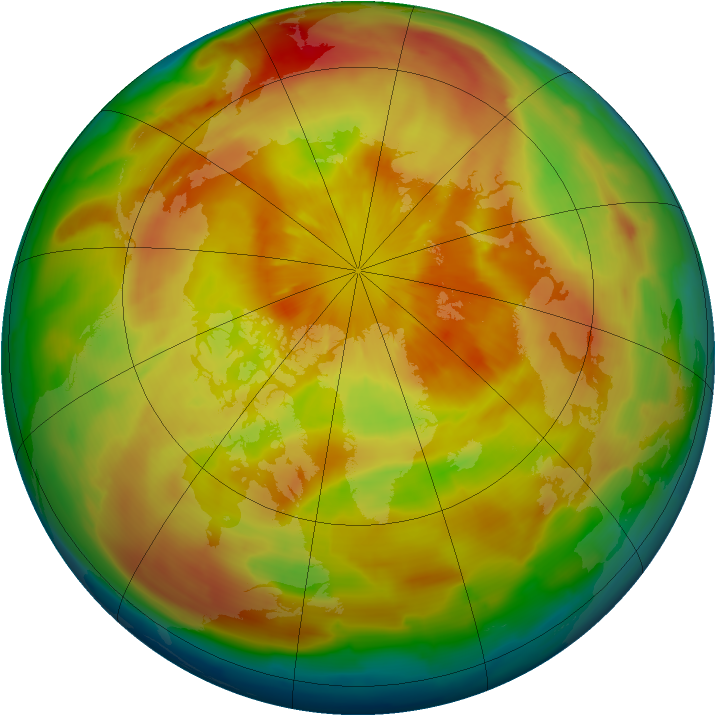 Arctic ozone map for 26 March 2013